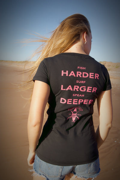 LADIES TEE (FISH HARDER)