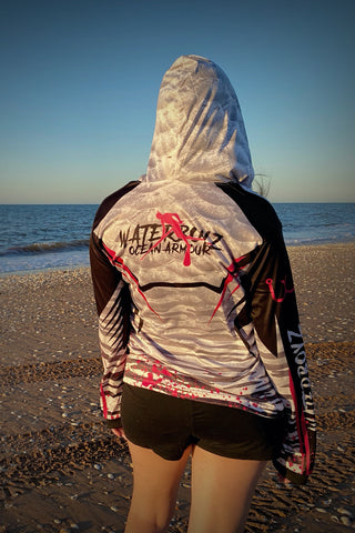 Ladies Hooded  Fishing Jersey
