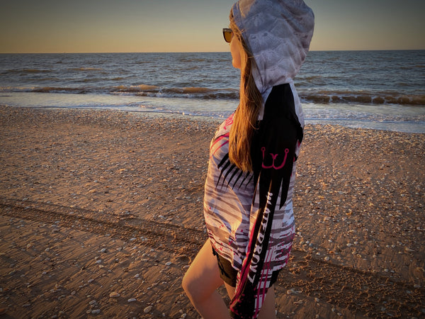 Ladies Hooded  Fishing Jersey